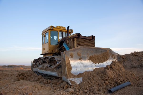 Bulldozer Land Grading in Port Angeles